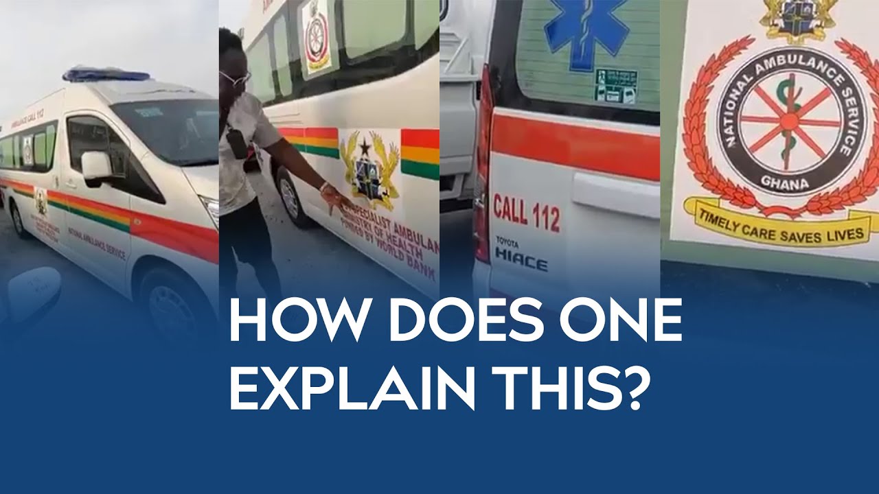 How does one explain this? - An alleged Ghana Ambulance found parked in Dubai