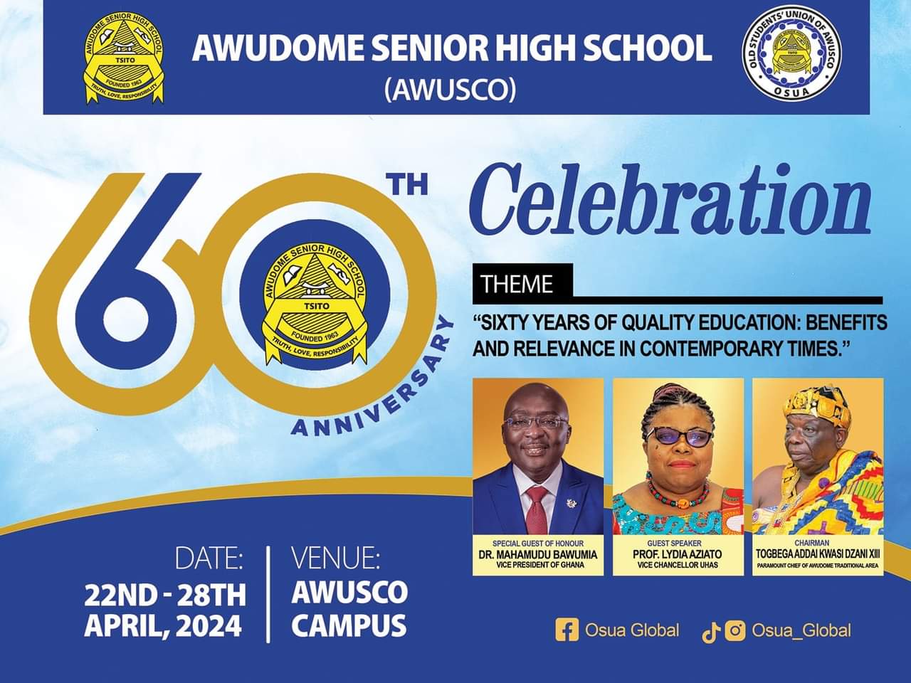 Awudome Senior High School is 60 years old - The Herald ghana